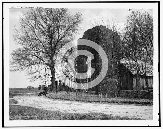 Old Church, Jamestown, Va., c1902. Creator: William H. Jackson.