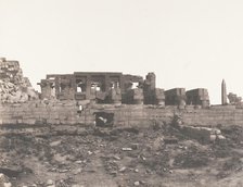 Karnak (Thèbes), Enciente du Palais Vue du Point H, 1851-52, printed 1853-54. Creator: Félix Teynard.