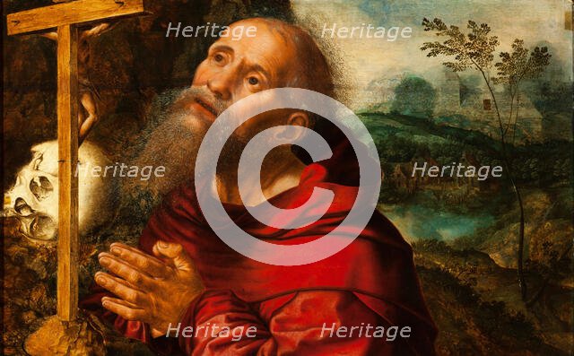 Saint Jerome in Prayer. Creator: Hemessen, Jan Sanders, van (c. 1500-c. 1566).