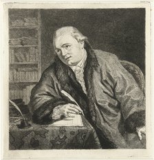 Portrait of the Composer and Etcher Johan Antoni Kauclitz Colizzi (1742-1808), 1780s. Artist: Coclers, Louis-Bernard (1741-1817)