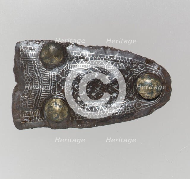 Counter Plate of a Belt Buckle, Frankish, late 6th-early 7th century. Creator: Unknown.