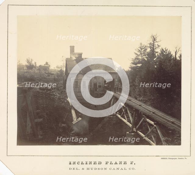 Inclined Plane F, Delaware and Hudson Canal Co., c. 1860. Creator: Thomas H. Johnson (American, c. 1821-).