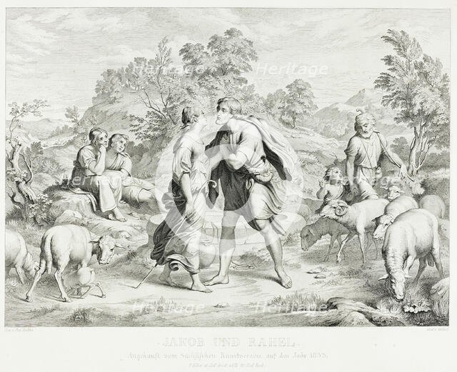 Jacob and Rachel, 1833. Creator: Christian Ernst Stölzel.