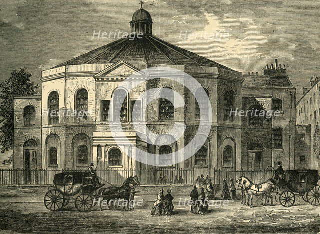 'Rowland Hill's Chapel in 1814', (c1878). Creator: Unknown.