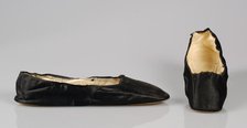 Evening slippers, French, 1845-65. Creator: J Petit.