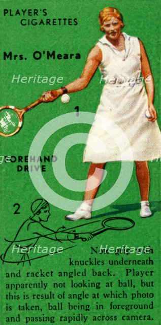 'Mrs. O'Meara - Forehand Drive', c1935. Creator: Unknown.