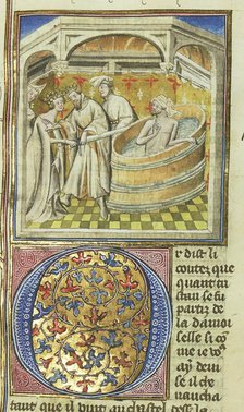 Miniature from Tristan de Léonois by Luce de Gat, End of 14th century. Creator: Anonymous master.