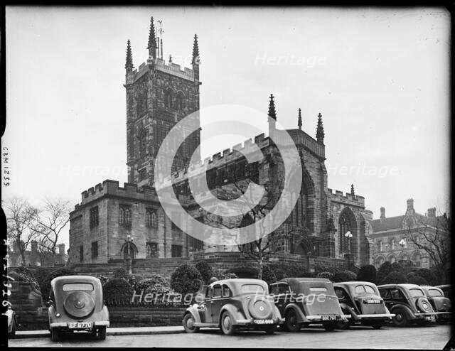 St Peter's Collegiate Church, Lich Gates, Wolverhampton, Spring 1942. Creator: George Bernard Mason.