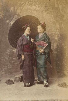 Two Japanese women, 1868-1880. Creator: Felice Beato.