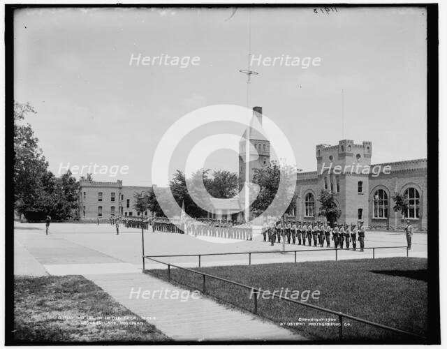 Battalion in the area, M.M.A., Orchard Lake, Michigan, between 1890 and 1901. Creator: Unknown.