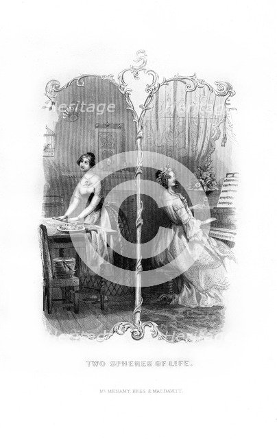 'Two Spheres of Life', 1872.Artist: C Burt