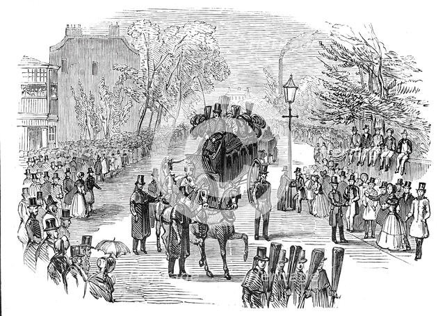 Funeral procession of the late Dr. Dalton, 1844. Creator: Unknown.