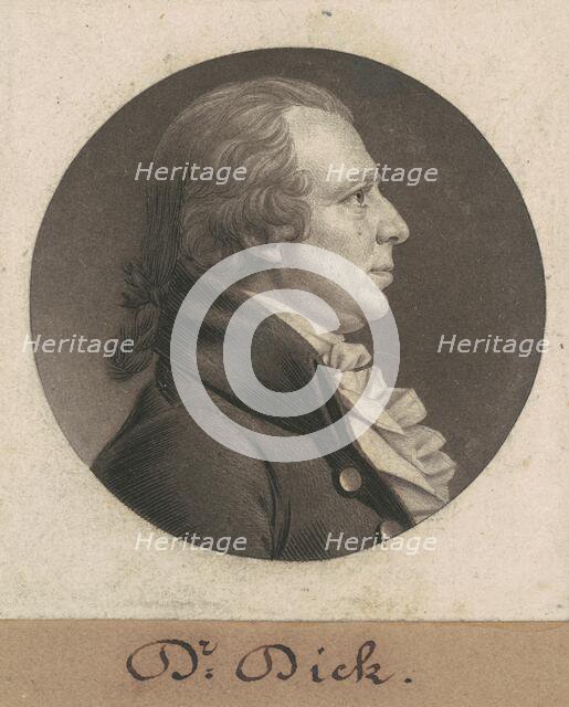 Elisha Cullen Dick, 1805. Creator: Charles Balthazar Julien Févret de Saint-Mémin.