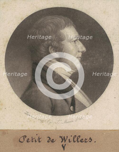 de Villers, 1801. Creator: Charles Balthazar Julien Févret de Saint-Mémin.