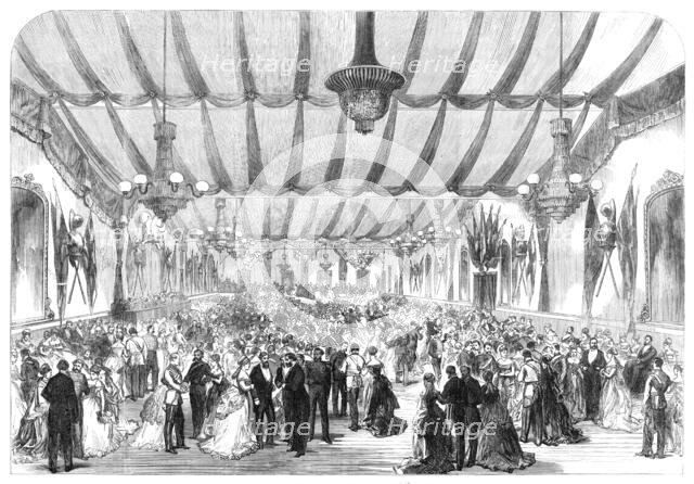 The Hon. Artillery Company's Ball given to the Prince and Princess of Wales, 1870. Creator: Unknown.