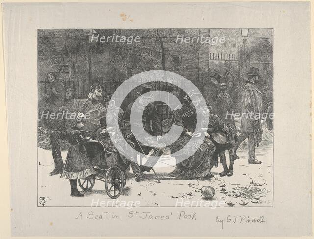 A Seat in St. James's Park, 1870. Creator: Joseph Swain.