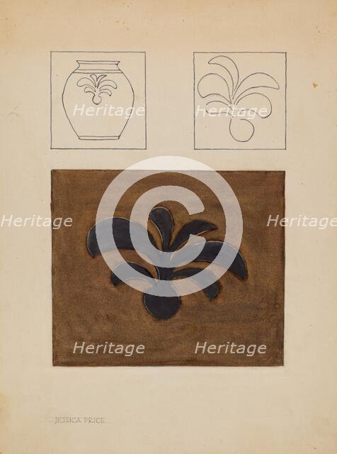 Jar, c. 1937. Creator: Jessica Price.