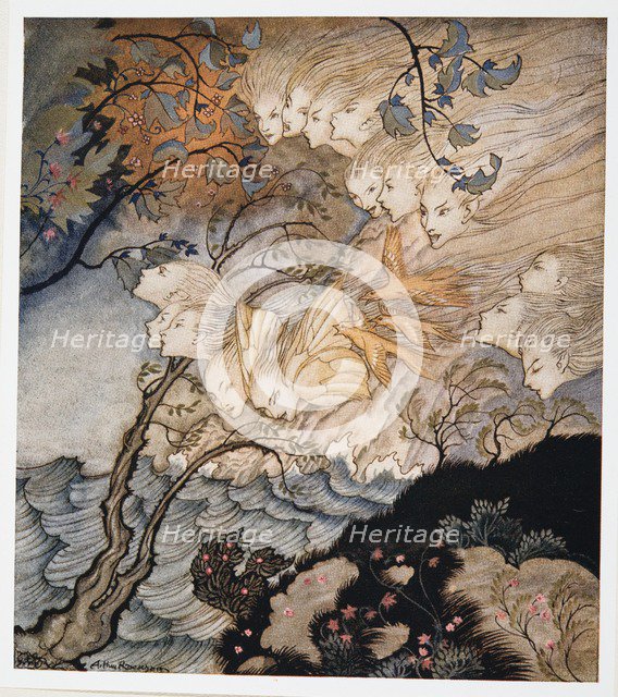 …. And sometime voices, illustration from William Shakespeare's 'The Tempest', 1926.