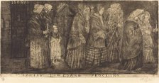 Procession in the Sepulchre of Saint Medard(Procession dans les caveaux de St.Medard), 1859. Creator: Alphonse Legros.