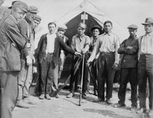 Pennsylvania coal strike - in Atlantic camp showing guns of deputies, between c1910 and c1915. Creator: Bain News Service.