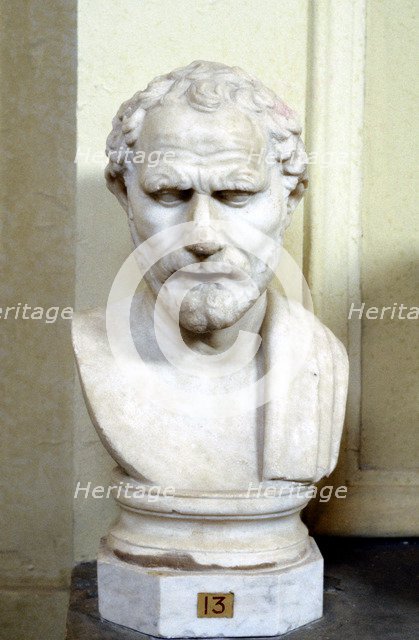 Demosthenes, Athenian orator and statesman. Artist: Unknown