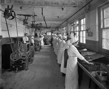 Food production, J Lyons & Co Ltd, Cadby Hall food factory, Hammersmith Road, London, October 1918. Artist: Adolph Augustus Boucher.