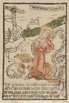 St. Jerome (Schr. 1551m), 15th century., 15th century. Creator: Anon.