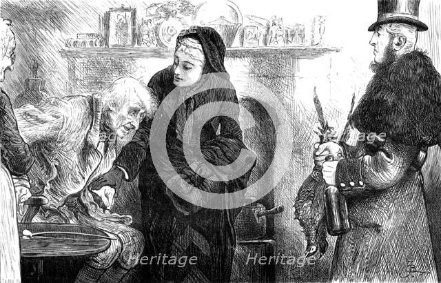 "My Lady's pheasants and port wine mostly went in that way, as…in the late Lord's time…", 1880. Creator: Unknown.