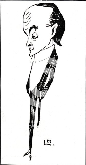 Max Beerbohm (1872-1956), British writer and caricaturist, 1901. Artist: Laurence Houseman