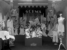 Exhibition of lingerie by Germa, Landskrona, Sweden, 1929. Artist: Unknown