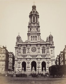 Trinity Church, Paris, between 1860 and 1870. Creator: Edouard Baldus.