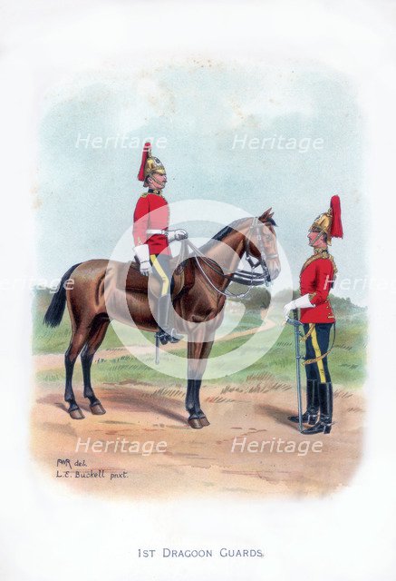'1st Dragoon Guards', 1915.Artist: LE Buckell