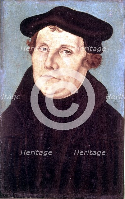 Martín Lutero (1483-1546), German heresiarch.