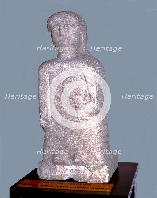  'The Lady of Cehegin' Iberian Sculpture in stone.