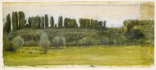 Landscape - Study, mid-late 19th century. Creator: Sir Edward Coley Burne-Jones.