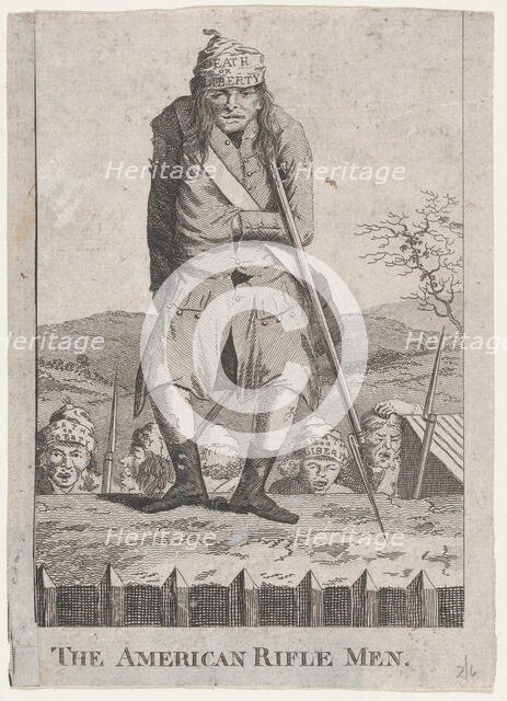 The American Rifle Men, 1776., 1776. Creator: Anon.