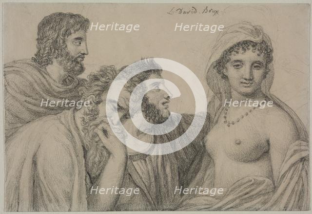 Phryné before the Judges, c. 1816-1820. Creator: Jacques-Louis David (French, 1748-1825).