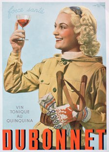 Advert for Dubonnet tonic wine, 1938. Artist: Unknown