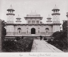 Agra, Mausolem of Etmad Dowlat, Late 1860s. Creator: Samuel Bourne.