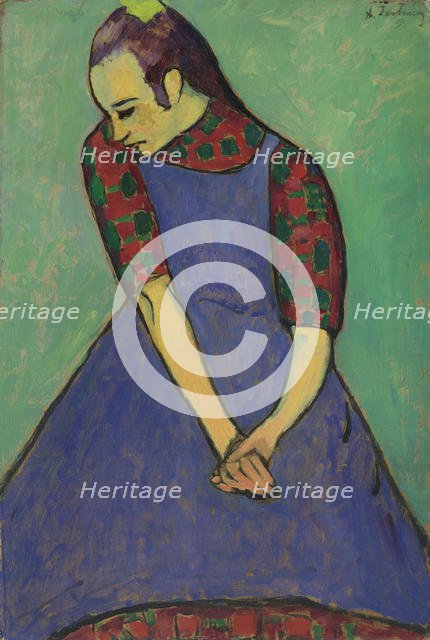 Blue apron, 1909. Creator: Javlensky, Alexei, von (1864-1941).