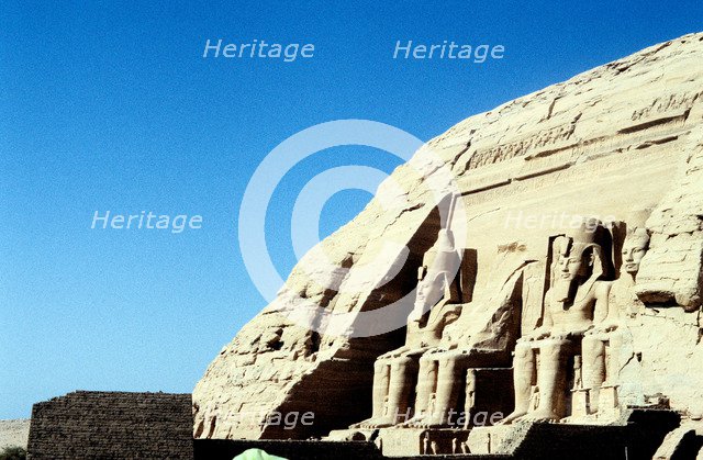 Statues of Rameses II, from Abu Simbel, Egypt, early 13th century BC. Artist: Unknown