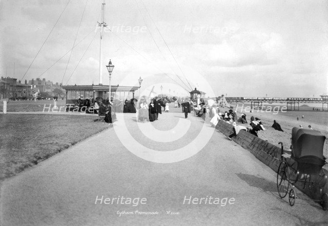 The promenade at Lytham St Anne's, Lancashire, 1890-1910. Artist: Unknown