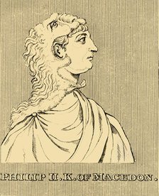 'Philip II King of Macedon', (382-336 BC), 1830. Creator: Unknown.