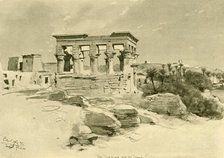 The Temple of Isis and Kiosk of Trajan on the Island of Philae, Egypt, 1898.  Creator: Christian Wilhelm Allers.