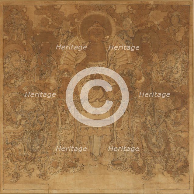 Amitabha Buddha’s assembly in the Western Paradise , late 18th-early 19th century. Creator: Unknown.