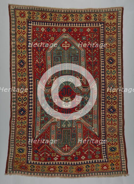 Sewan Kazak Rug, Caucasus, c. 1875. Creator: Unknown.