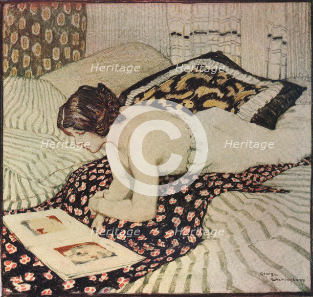 'The Flowered Shaw', c1916. Artist: George Sheringham.