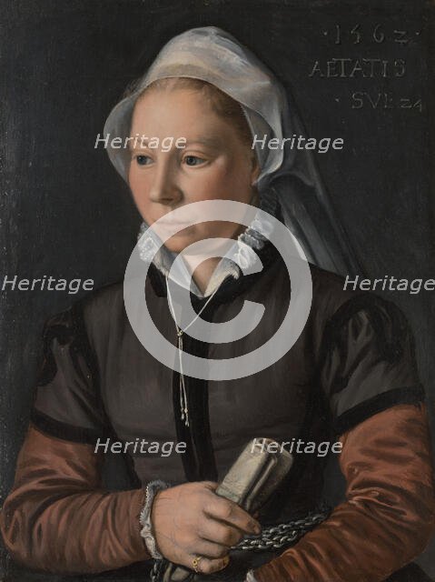Portrait of a Young Woman, 1562. Creator: Joachim Beuckelaer.