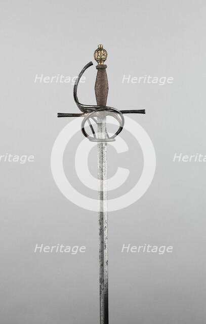 Composite Rapier for a Boy, Germany, Hilt: c. 1590/1600 Blade: 1600/1700 Pommel: c. 1700. Creator: Unknown.