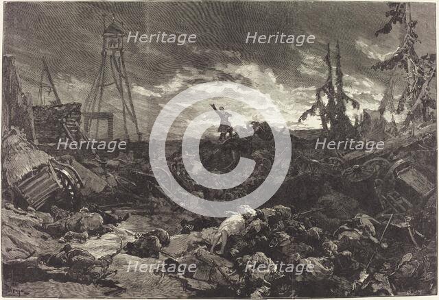 Michel Strogoff au Théâtre du Chatelet, 1880. Creator: Daniel Urrabieta Vierge.